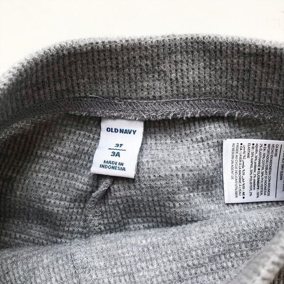Old gray waffle legging joggers VGUC 3T - Picture 4 of 5